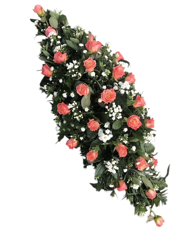 Κομψό Στεφάνι με Ροζ Τριαντάφυλλα